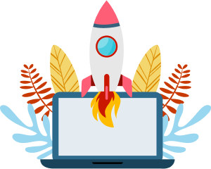 Landing Page с логотипом и контекстной рекламой Google